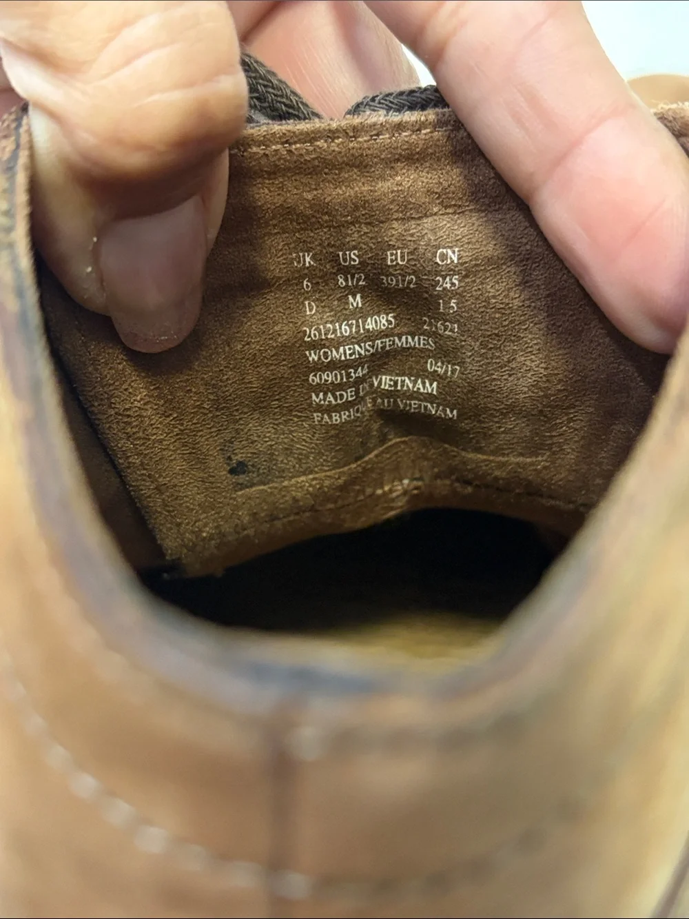 Clarks Brown Suede Lace-Up Ankle Booties